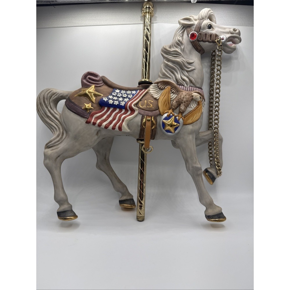 TOBIN FRALEY "THE AMERICAN CAROUSEL" HORSE FIGURINE 4TH EDITION 1989
